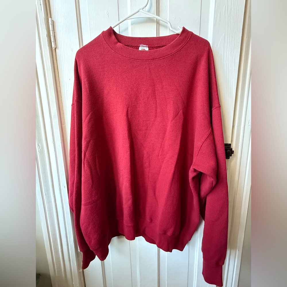 💓⚡️$10 DEALS 
Fruit of the Loom Maroon Sweatshirt size XXL